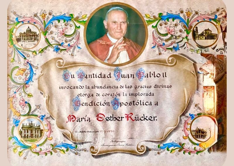 Bendición de San Juan Pablo II