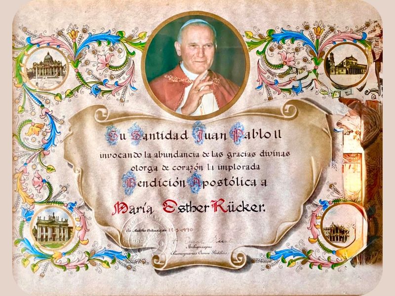 Bendición de San Juan Pablo II